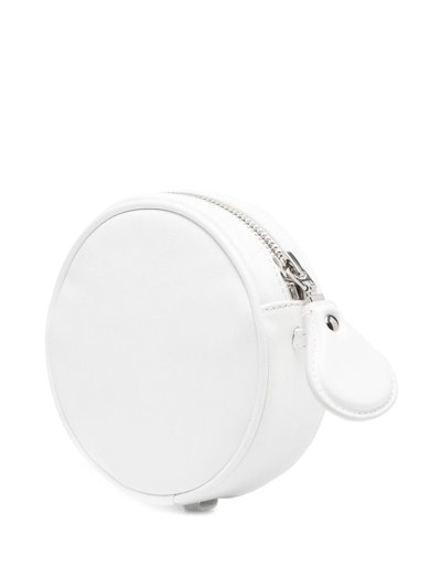 Courrèges Logo-plaque Shoulder Bag In Weiss