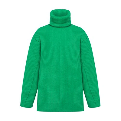 Shop Philosophy Di Lorenzo Serafini Oversized Wool Sweater In Verde