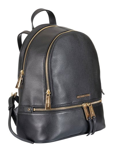 Shop Michael Michael Kors Rhea Zip Backpack In Black