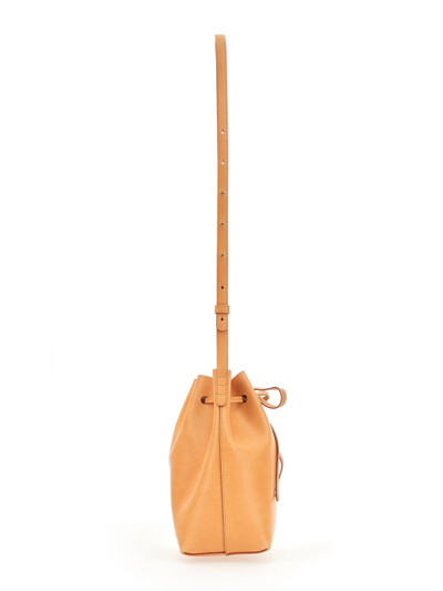 Shop Mansur Gavriel Mini Bucket Bag In Beige