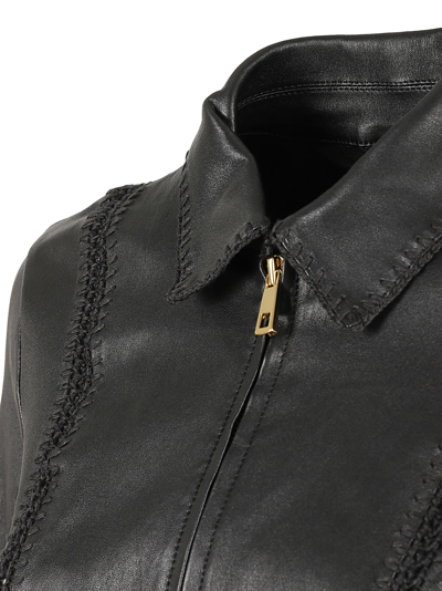 Shop Desa 1972 Leather Jacket In Black