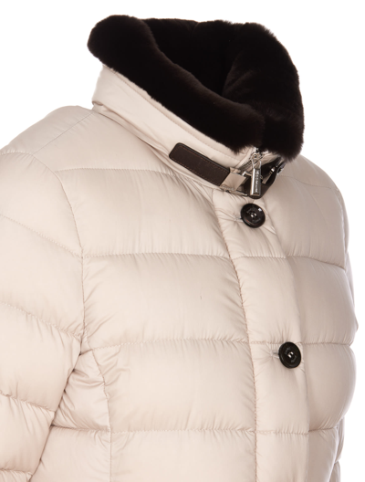 Shop Moorer Vetiver Down Jacket In Beige