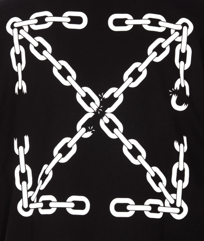 Shop Off-white Chain Arrow Skate T-shirt In Black