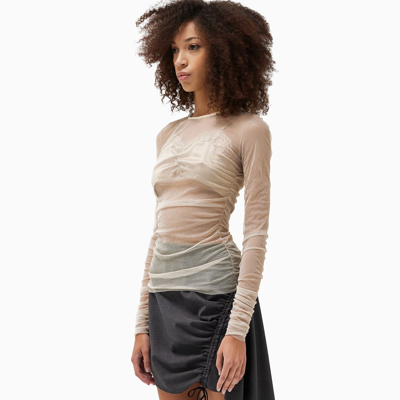 Shop Ac9 Long Sleeve Top In Camel 0101