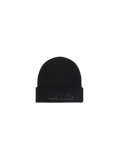 Shop Heron Preston Beanie Hat In Black/grey