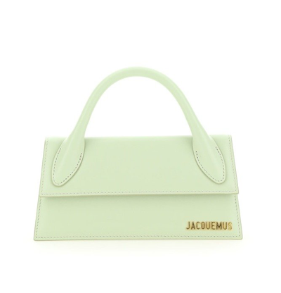 Jacquemus Le Chiquito Long Leather Tote In Green