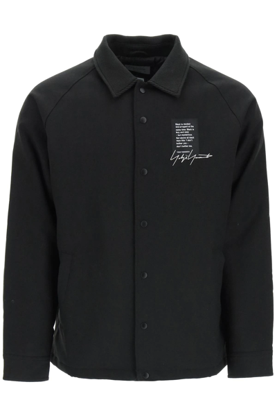 Shop Yohji Yamamoto Padded Jacket X New Era In Black