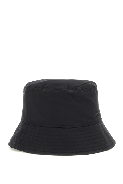 Shop Hugo Boss Logoed Bucket Hat In Black