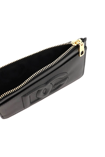 Shop Dolce & Gabbana Logoed Card Holder In Black