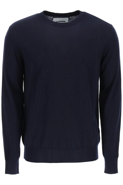 Shop Jil Sander Light Wool Sweater In Blue