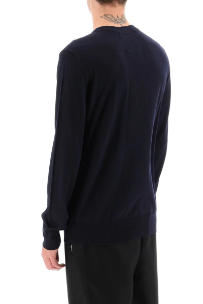 Shop Jil Sander Light Wool Sweater In Blue