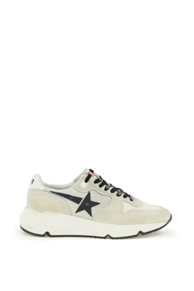 Golden Goose Running Sole Low-top Sneakers In Beige,black