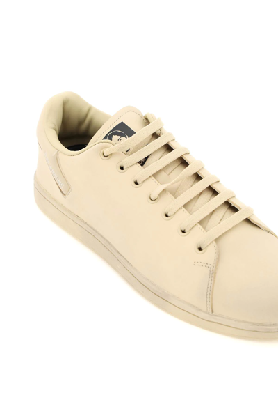 Shop Raf Simons 'orion' Leather Sneakers In Beige