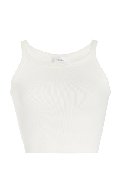 Shop Wardrobe.nyc Women's Hb Ribbed Tank In Neutral