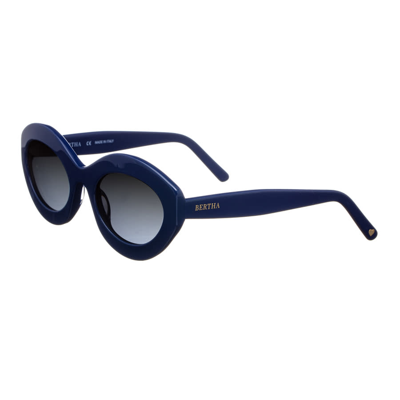 Shop Bertha Ladies Multi-color Oval Sunglasses Brsit100-3 In Black