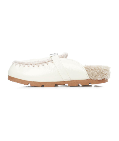 Shop Mou Women's White Other Materials Loafers