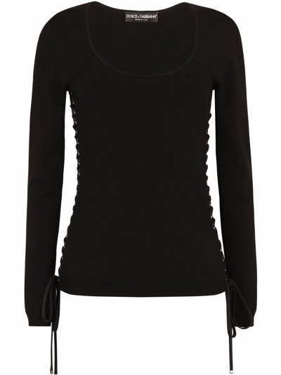 Shop Dolce E Gabbana Women's Black Viscose T-shirt