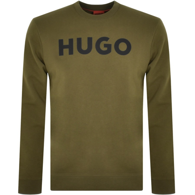 Shop Hugo Dem Sweatshirt Khaki