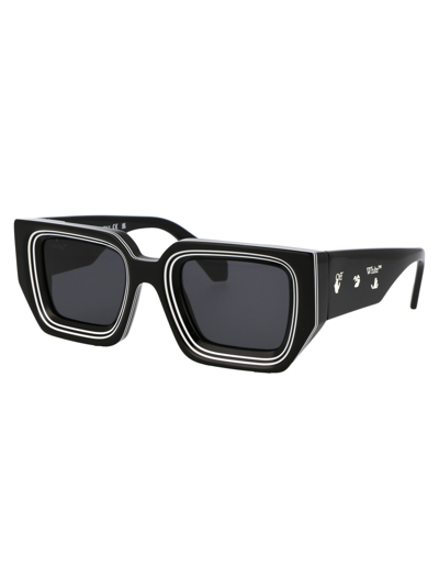Shop Off-white Francisco Sunglasses In 1007 Black