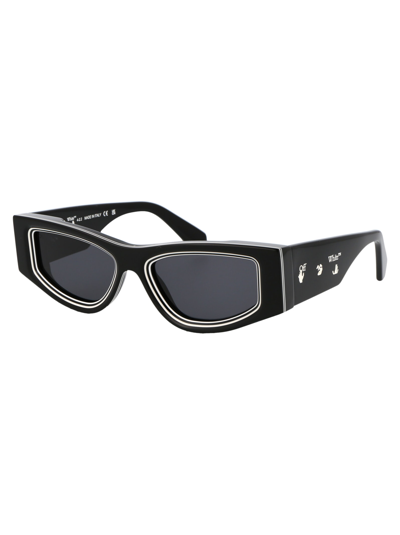 Shop Off-white Andy Sunglasses In 1007 Black