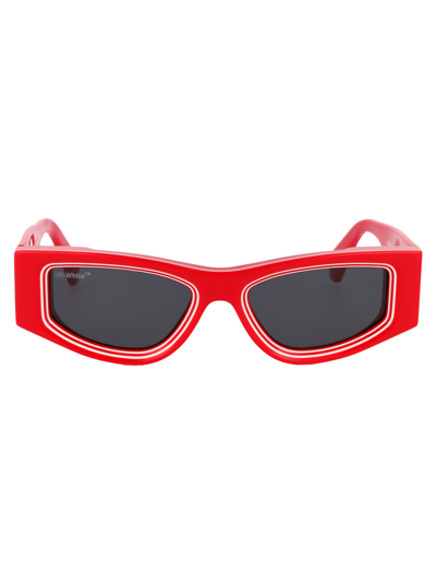 Shop Off-white Andy Sunglasses In 2507 Red