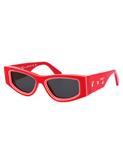 Shop Off-white Andy Sunglasses In 2507 Red