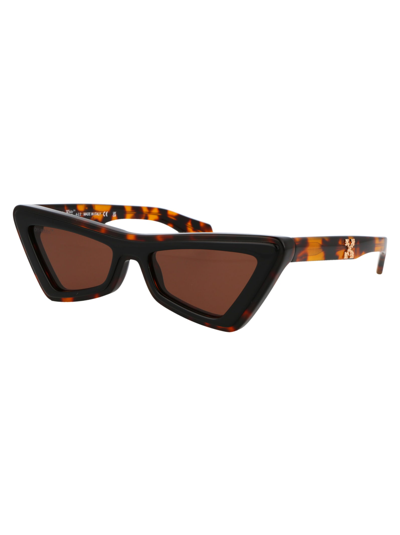 Shop Off-white Artemisia Sunglasses In 6064 Havana