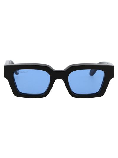 Off White Square Virgil Sunglasses (Light Blue/Light Blue Lens) for