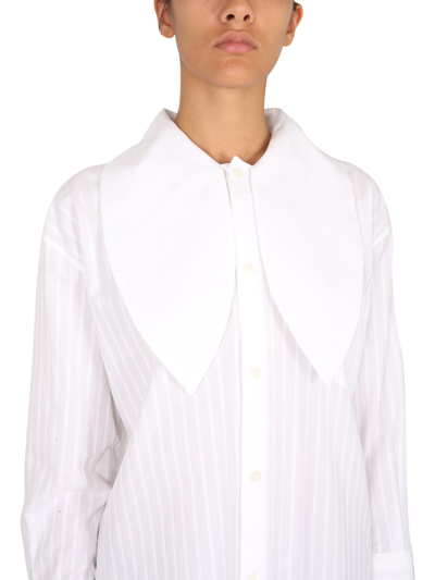 Shop Marni Poplin Shirt In Bianco