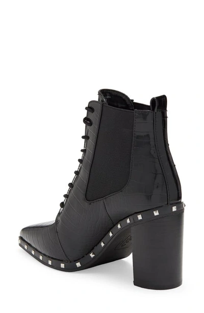 Shop Charles By Charles David Debate Studded Lace-up Bootie In Black