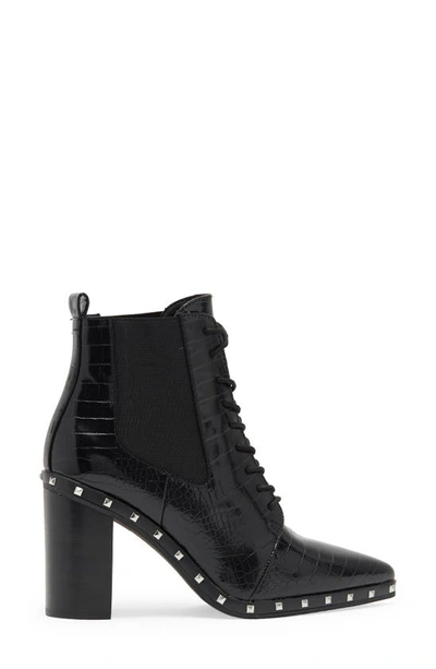 Shop Charles By Charles David Debate Studded Lace-up Bootie In Black