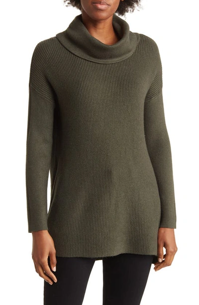 Cyrus ribbed cowl neck sweater sale