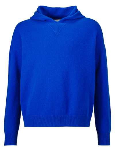Shop Precious Cashmere Kids Blue Cashmere Sweater For Girls