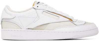 Shop Maison Margiela White & Yellow Reebok Classics Edition Memory Of Sneakers In T1003 White