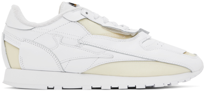 Maison Margiela X Reebok Memory Of Low-top Sneakers In White Leather In White
