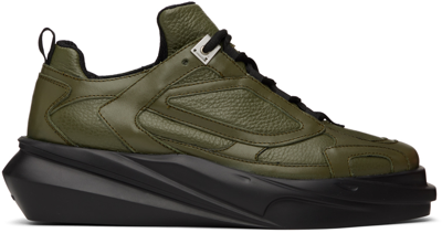 Alyx Ssense Exclusive Khaki Mono Hiking Sneakers In Military Green/ Blac