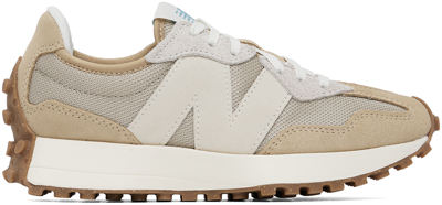 Shop New Balance Tan 327 Sneakers In Incense