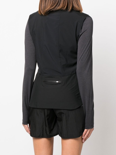Shop On Running Panelled Zip-pocket Sports Jacket In Black