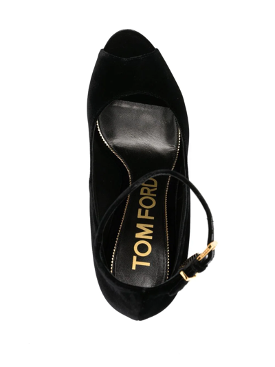 Shop Tom Ford Platform 145mm Sandals In Black