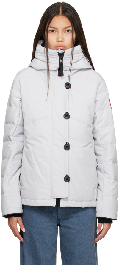 Shop Canada Goose Gray Elmvale Down Parka In 200 Silverbirch