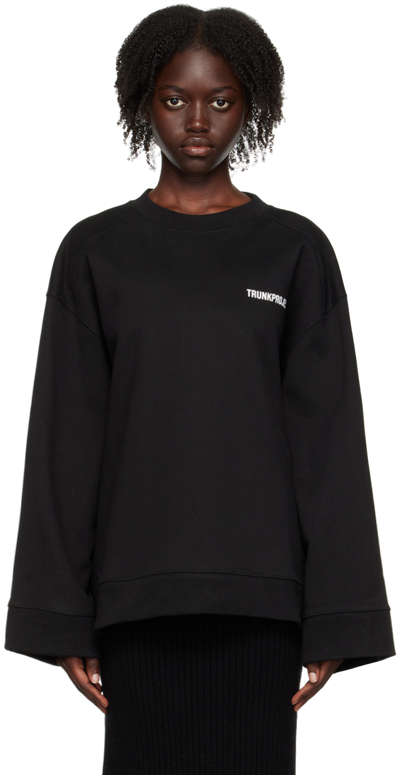 Trunk Project Black Vented Sweatshirt In Black