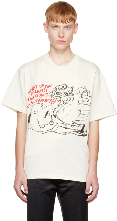 Charles Jeffrey Loverboy Off-white 'charles And The Worms' T-shirt |  ModeSens