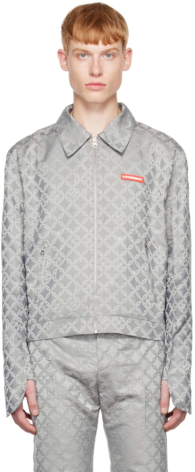 Shop Charles Jeffrey Loverboy Gray Track Jacket In Grchjq Grey Chainmai