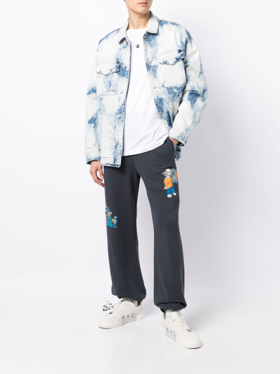 Off-white Outer Space Track Pants In Blue