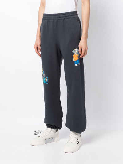 Shop Off-white Outer Space Track Pants In Blue