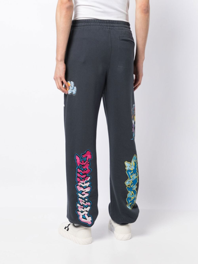 Shop Off-white Outer Space Track Pants In Blue