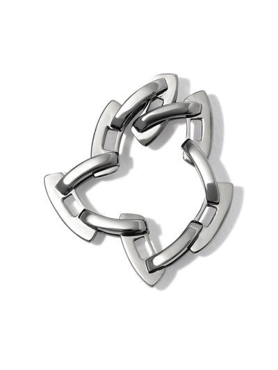 Shay 18kt Black Gold Mini Deco Chain-link Ring In Black