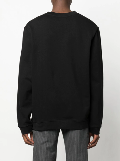 Raf Simons Parable-print Cotton-jersey Sweatshirt In Black