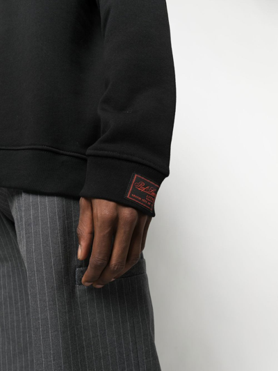 Raf Simons Parable-print Cotton-jersey Sweatshirt In Black