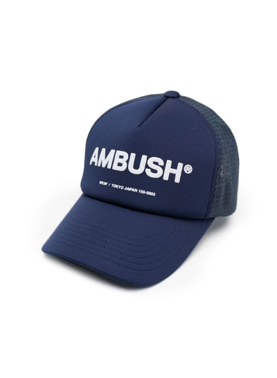 Shop Ambush Logo-print Cap In Blue